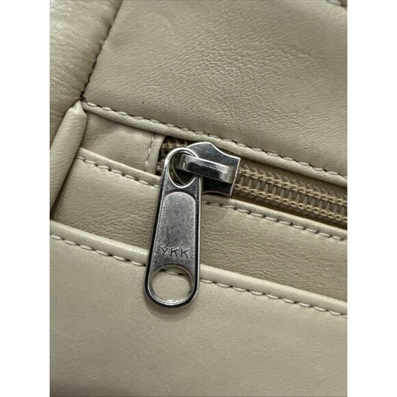 Coronado Leather Concealed Carry Purse Lock w/ 2 Keys Hobo Tan Zipper Pocket EUC - Picture 2 of 16